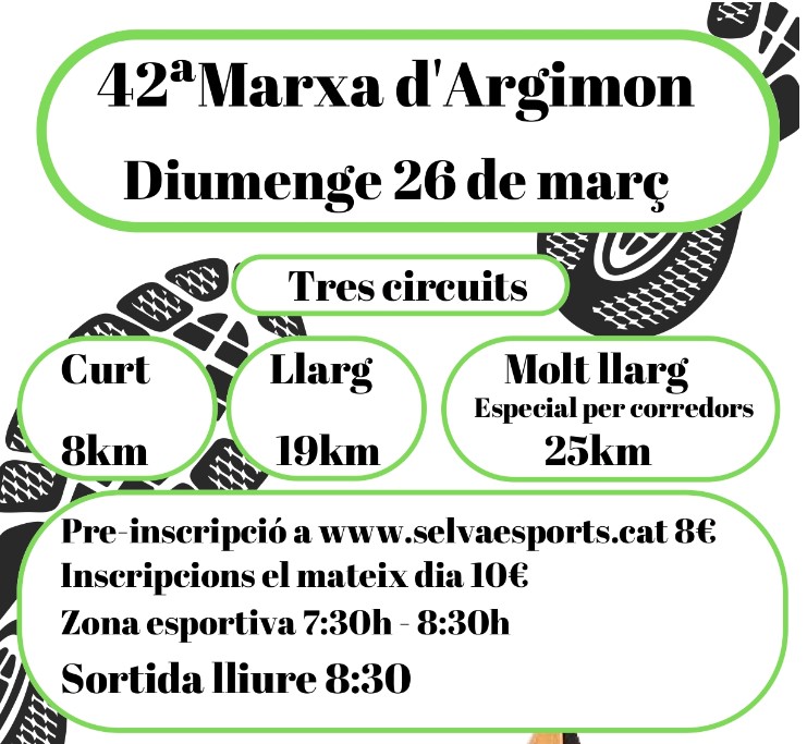 El municipi de Riudarenes es prepara per a la 42a Marxa d'Argimon